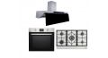 Purity Built In Gas Hob 90 cm , Gas Oven 60 cm and Kitchen Hood 90 cm 600 m3/h HPT906S