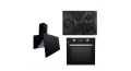 Purity Built-in Gas Hob 90 cm , Gas Oven 60 cm and Hood 90 cm 750 m3/h HPT905G