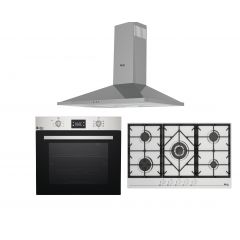 Purity Built In Gas Hob 90 cm , Gas Oven 60 cm and Hood 90 cm 850 m3/h HPT906S