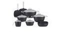 Saflon Granite Cookware Set 13 Pcs Black SA-13BK