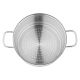 Korkmaz Alpha Plus Stainless Steel Steamer Set 10 Pieces A1998