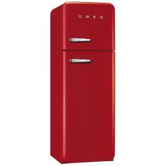 SMEG Refrigerator 295 Liter 2 Doors Nofrost Red FAB 30 R R1