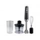 TORNADO Hand Blender 1200 Watt Chopper Whisk Black HB-1200BST