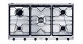 SMEG Built In Hob 5 Burners 90 cm Gas Cast Iron Stainless Steel SRV 596 GM5