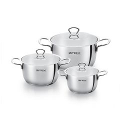 Zinox Cookware Set 6 Pcs Stainless 6222016804135