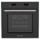 Ecomatic Built-in Electric Oven 67 L 60 cm Black Crystal E6449GTX