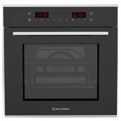 Ecomatic Built-in Electric Oven 67 L 60 cm Black Crystal E6449GTX