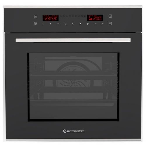 Ecomatic Built-in Electric Oven 67 L 60 cm Black Crystal E6449GTX