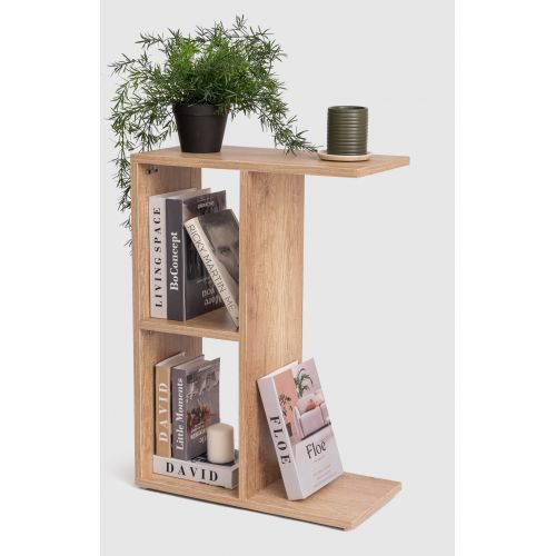 Homztown Novo Side Table Beige H70 x W50 x D25 Multifunctional Table for Food, Storage and Accessories 6222019513072