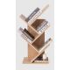 Homztown Groove Book Shelf Beige for Books and Accessories H60 W30 D18.5 cm 6222019549651