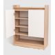 Homztown Shoelet Shoe Cabinet with 3 Shelves H100 x W80 x D35 cm 6222019535852