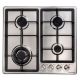 Kenwood Built-In Hood 60cm, Gas Oven 60 cm and Gas Hob 4 Burners 60 cm HOD60.450SS