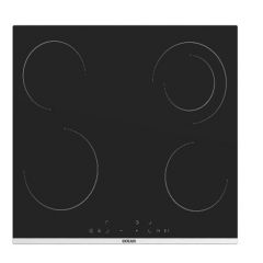 OCEAN Built-in Vitroceramic Electric Hob 4 Zones 60cm Glass Black OHVR 64 NH TC