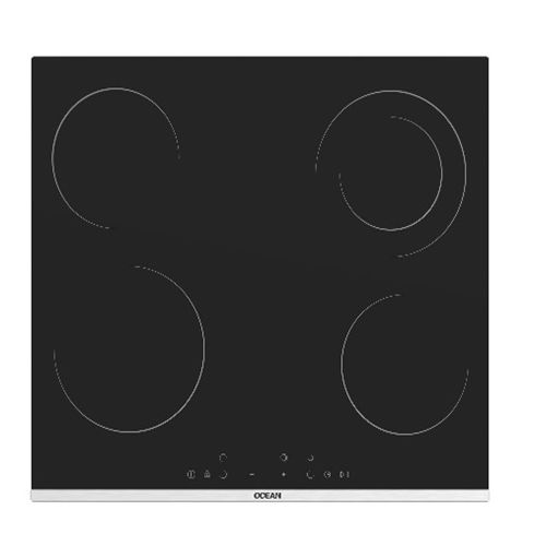 OCEAN Built-in Vitroceramic Electric Hob 4 Zones 60cm Glass Black OHVR 64 NH TC