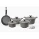 Neoflam Granite Cookware Set 11 Pieces Gray 8806179655186