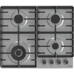 Gorenje Built-In Gas Hob 60 cm 4 Burners Cast Iron Stainless GW642X