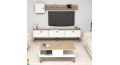 Wood & More Upper Shelf, TV Cabinet and Living Room Table BUNDLE3