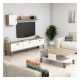 Wood & More Upper Shelf, TV Cabinet and Living Room Table BUNDLE3