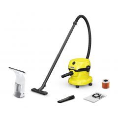 Karcher Wet & Dry Vacuum Cleaner and Battery Operated Glass and Mirror Cleaning Machine