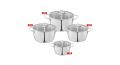 Tefal Moderna Pot set 8 Pieces with Glass Cover 330091004