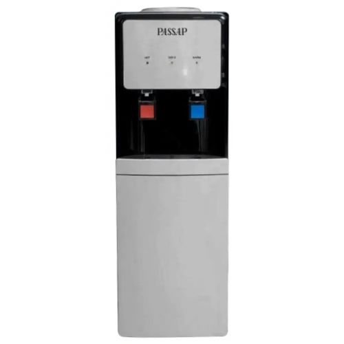 Passap Water Dispenser 2 Tabs With Cabinet Silver*Black HD-1726