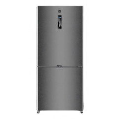 SHARP Fridge Inverter Digital Bottom Freezer 448 Liter Dark Stainless SJ-PV60K-BK