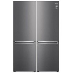 LG Refrigerator Side By Side Bottom Freezer 682L 24 Feet Inverter Platinum Silver GW-B479NLLM