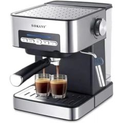 Sokany Espresso Coffee Machine 1.6L Black * Silver SK-6862