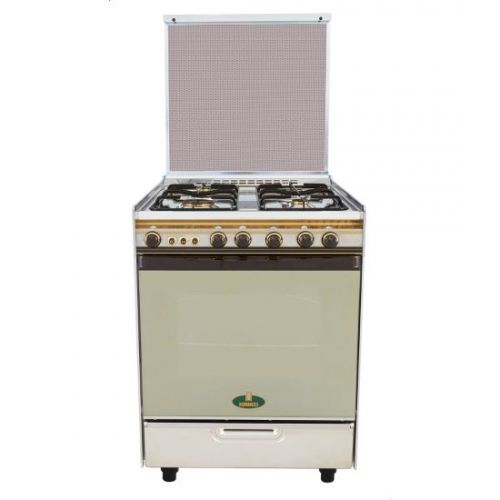 KIRIAZI Gas Oven 60*60 4 Burner Silver 10412100