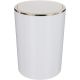 PRIMA NOVA Lenox Bathroom Kitchen Office Trash Can 6 L White E35-W