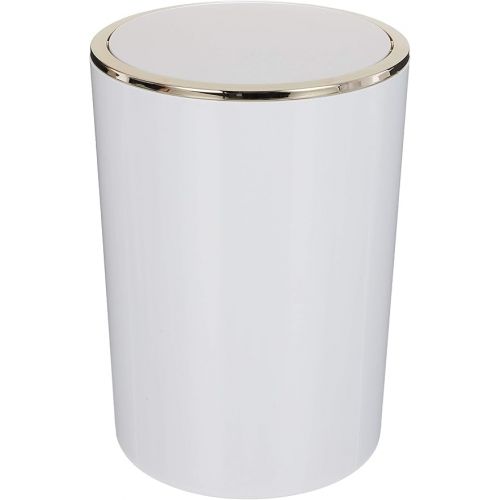 PRIMA NOVA Lenox Bathroom Kitchen Office Trash Can 6 L White E35-W