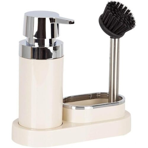 PRIMA NOVA Pollen Liquid Soap Dispenser and Brush Kitchen Beige E43-BG