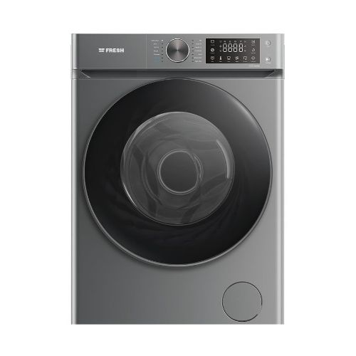 Fresh Washing Machine Front Loading 8 kg 1200 rpm Direct Drive Inverter Dark Silver 500016426