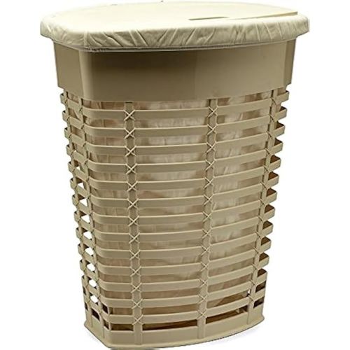 PRIMA NOVA Palm Laundry Basket Beige E44-BG