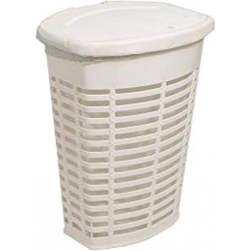 PRIMA NOVA Palm Laundry Basket White E44-W