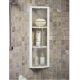 PRIMA NOVA Bathroom Corner Shelf Revolving 3 Shelf White S01