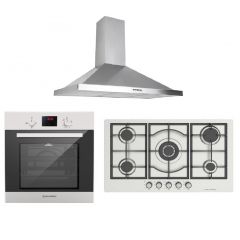 Ecomatic Built-In Hob 90 cm, Gas Oven 60 cm and Chimney Hood 90cm 1000 m3/h S973C