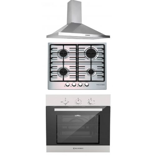 Ecomatic Built-In Hob 60 cm, Gas oven 60 cm and Chimney Hood 60cm 1000 m3/h S603BC