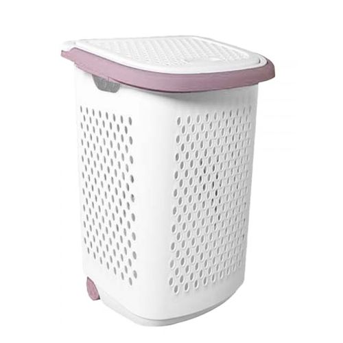 AKSA Nova Laundry Basket Cover Trolley With Rose Handle 6221325010268