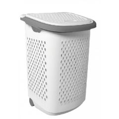 AKSA Nova Laundry Basket Cover Trolley With Gray Handle 6221325010282