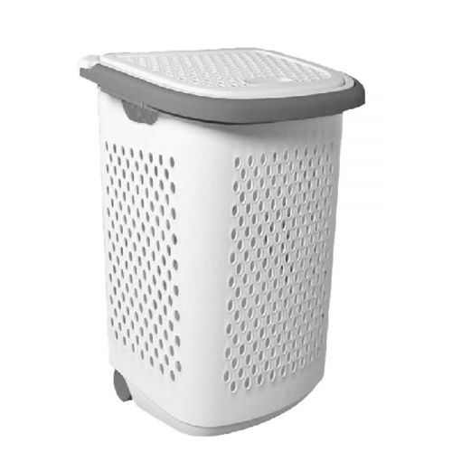 AKSA Nova Laundry Basket Cover Trolley With Gray Handle 6221325010282