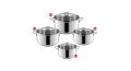 Zahran Cookware Set 8 Pieces Stainless 330040131