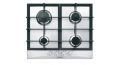 Glem Gas Hob 4 Gas Burners 60cm Stainless and Glem Gas Oven 60 cm Gas 9 functions with Grill and Fan GFEW21 IX