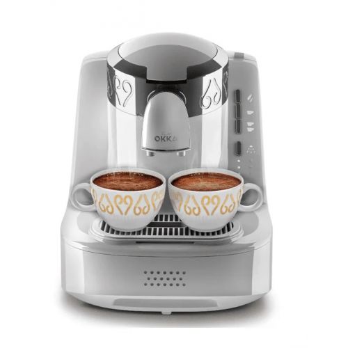 Okka Automatic Turkish Coffee Machine Dual Cup White OK-2WS