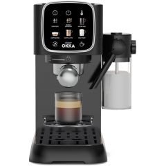 Okka Solo M Copper Espresso Coffee Machine 15 Bar Black*Chrome OK0032-0500