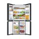 Haier Refrigerator 4 Doors 580 Liter Inverter Glass Black HRF-580 TDBG