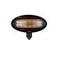 TORNADO Wall Mounted Halogen Heater 2000 Watt Black THH-2000W