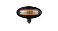 TORNADO Wall Mounted Halogen Heater 2000 Watt Black THH-2000W