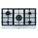 Glem Gas Built-in Gas Oven 90 cm 2 Fans, Gas Hob 90 cm and Chimney GFD9W1IX