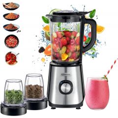 Kenwood Glass Smoothie Blender with Grinder Mill, Chopper Mill 1000 W 1.5 L BLM45.720